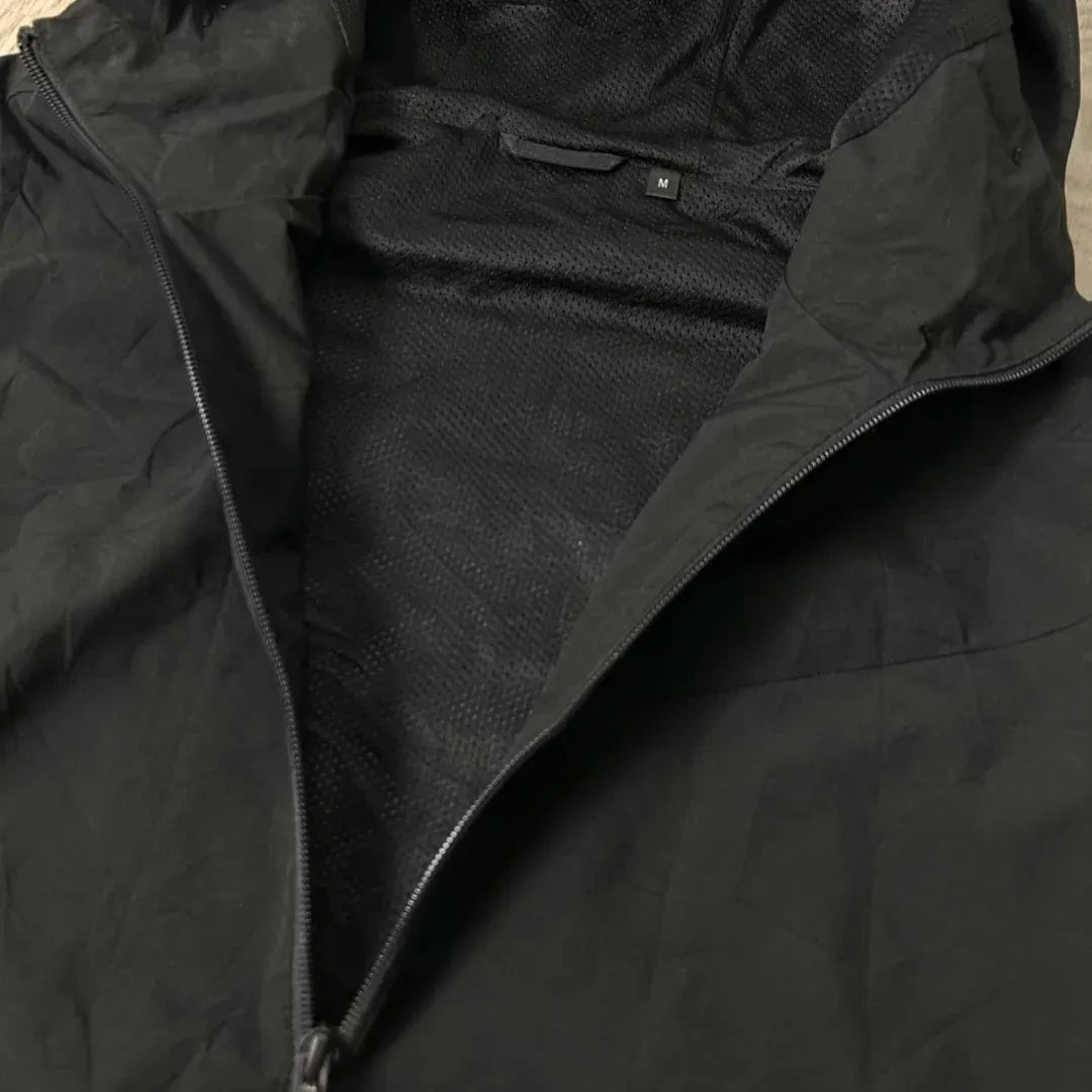 Black Lightweight Hooded Jacket