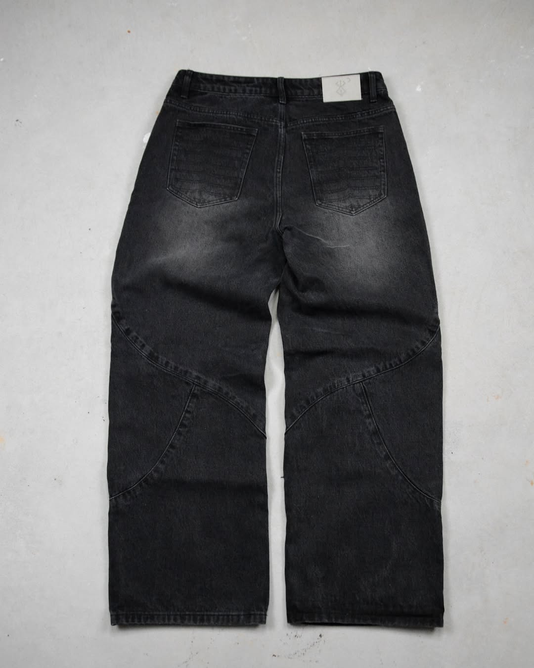 Berserk Shredded Wide Leg Black Jeans